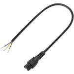 Kabel za napajanje Clover C5 - kabel, otvoreni kraj Ukupan broj igala: 2 + PE Crna 50 cm 1 kom (s)