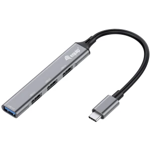 Equip 128961 4 ulaza USB-C® (3.2 gen. 2) čvorište s više priključaka crna, siva slika