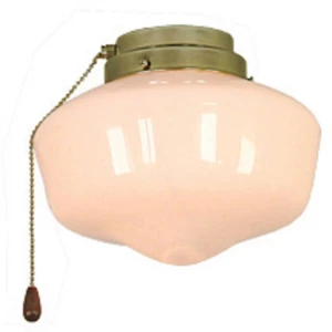 Svjetiljka za stropni ventilator CasaFan 1 MP Schoolhouse Opalno staklo (sjajno) slika