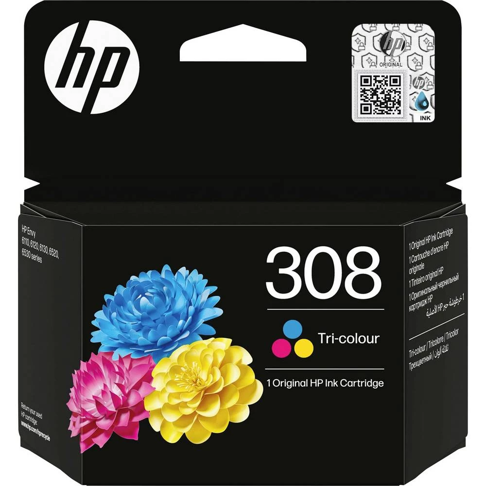 HP tinta 308 original cijan, magenta, žuta 7FP20UE#CE1 slika