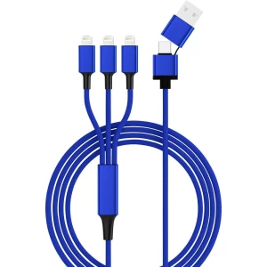 Smrter        USB 2.0    USB-A utikač, USB-C™ utikač, Apple Lightning utikač    1.20 m    plava boja slika