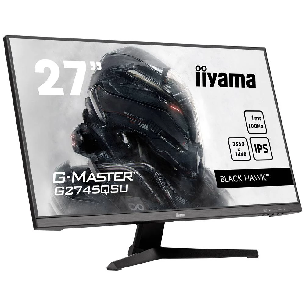 Iiyama G-MASTER Black Hawk G2745QSU-B1 LCD zaslon Energetska učinkovitost 2021 E (A - G) 68.6 cm (27 palac) 2560 x 1440 slika