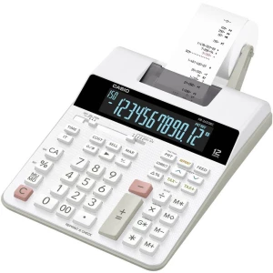 Ispisni stolni kalkulator Casio FR-2650RC Bijela Zaslon (broj mjesta): 12 strujni pogon (Š x V x d) 195 x 65 x 313 mm slika