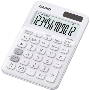 Casio MS-20UC stolni kalkulator bijela Zaslon (broj mjesta): 12 solarno napajanje, baterijski pogon (Š x V x D) 105 x 23 x 149.5 mm slika