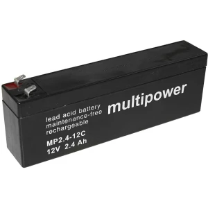 Olovni akumulator 12 V 2.4 Ah multipower PB-12-2,4-4,8 MP2,4-12C Olovno-koprenasti (Š x V x d) 178 x 66 x 34.5 mm Plosnati prikl slika