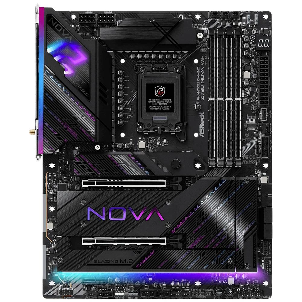 ASRock Phantom Gaming Z790 Nova WiFi matična ploča Baza Intel® 1700 Faktor oblika (detalji) ATX Set čipova matične ploče slika