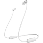 Bluetooth® Naglavne slušalice Sony WI-C310 U ušima Kontrola glasnoće, Slušalice s mikrofonom Bijela