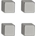 Maul neodimijski magnet  (Š x V x D) 10 x 10 x 10 mm kocka srebrna 4 St. 6169296 slika