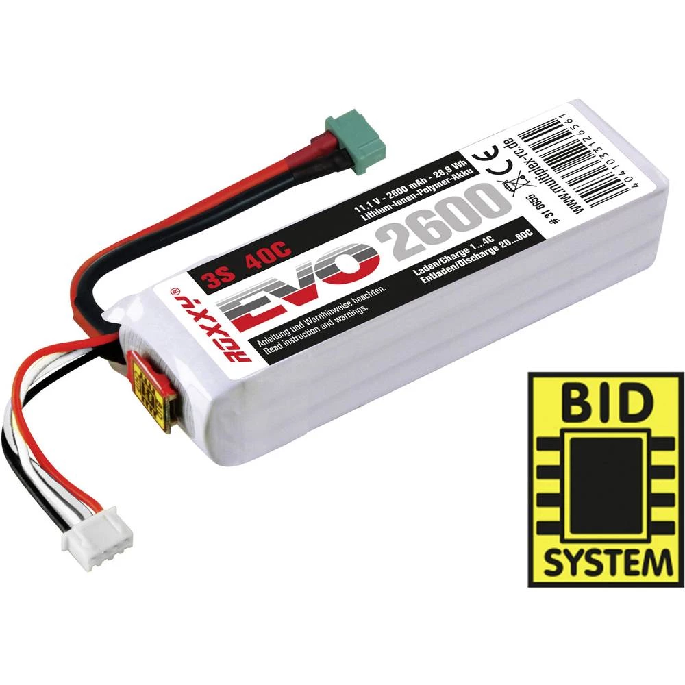 LiPo akumulatorski paket za modele 11.1 V 2600 mAh Broj ćelija: 3 40 C ROXXY Softcase MPX