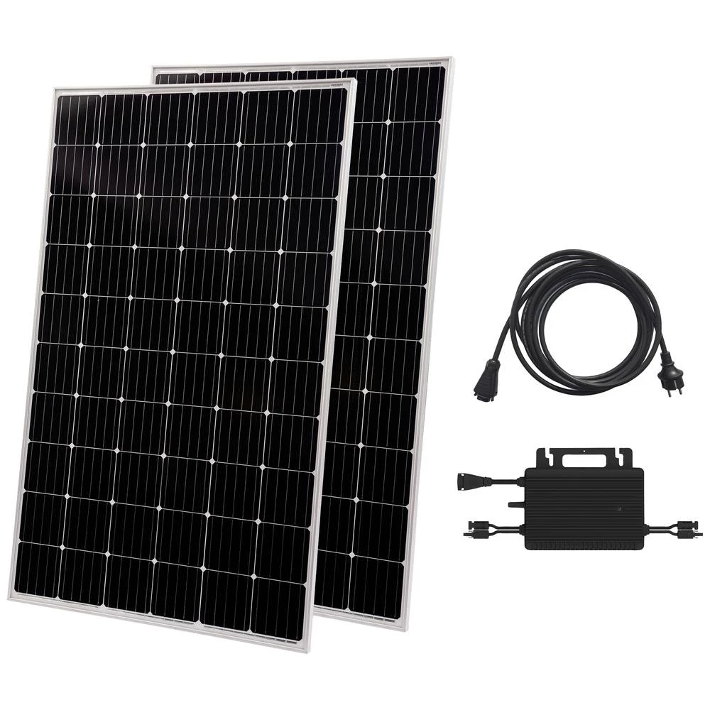 Technaxx Balkonkraftwerk TX-265 5104 solarni komplet 600 Wp uklj. priključni kabel, uklj. pretvarač slika