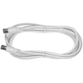 SAT Priključni kabel [1x Brzi muški konektor F - 1x Brzi muški konektor F] 1.50 m 85 dB Bijela Axing slika