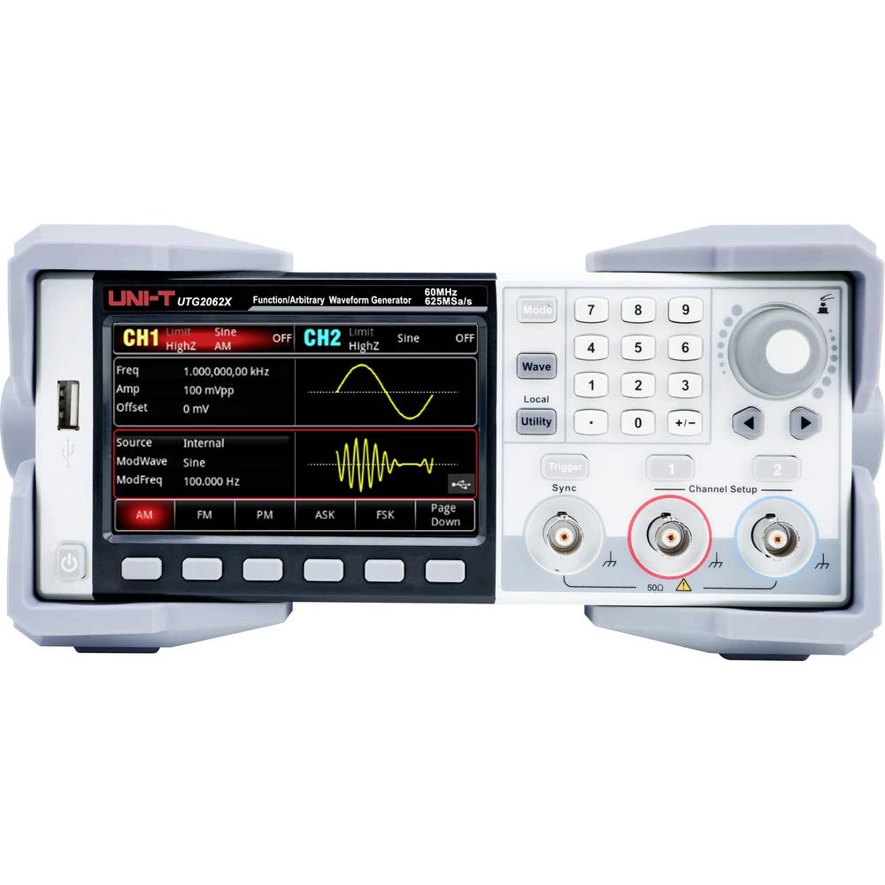 Uni-T UTG2062X funkcijski generator na struju 60 MHz (max) 2-kanalni slika