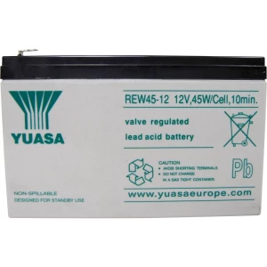 Olovni akumulator 12 V 8 Ah Yuasa REW 45 - 12 REW45/12 Olovno-koprenasti (Š x V x d) 151 x 97 x 64 mm Plosnati priključak 6.35 m slika