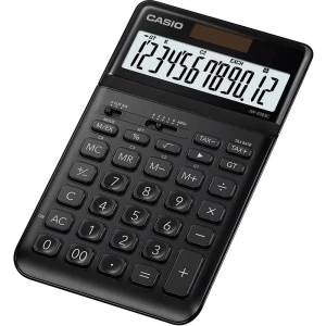 Casio JW-200SC-BK stolni kalkulator crna  solarno napajanje, baterijski pogon (Š x V x D) 109 x 11 x 184 mm slika