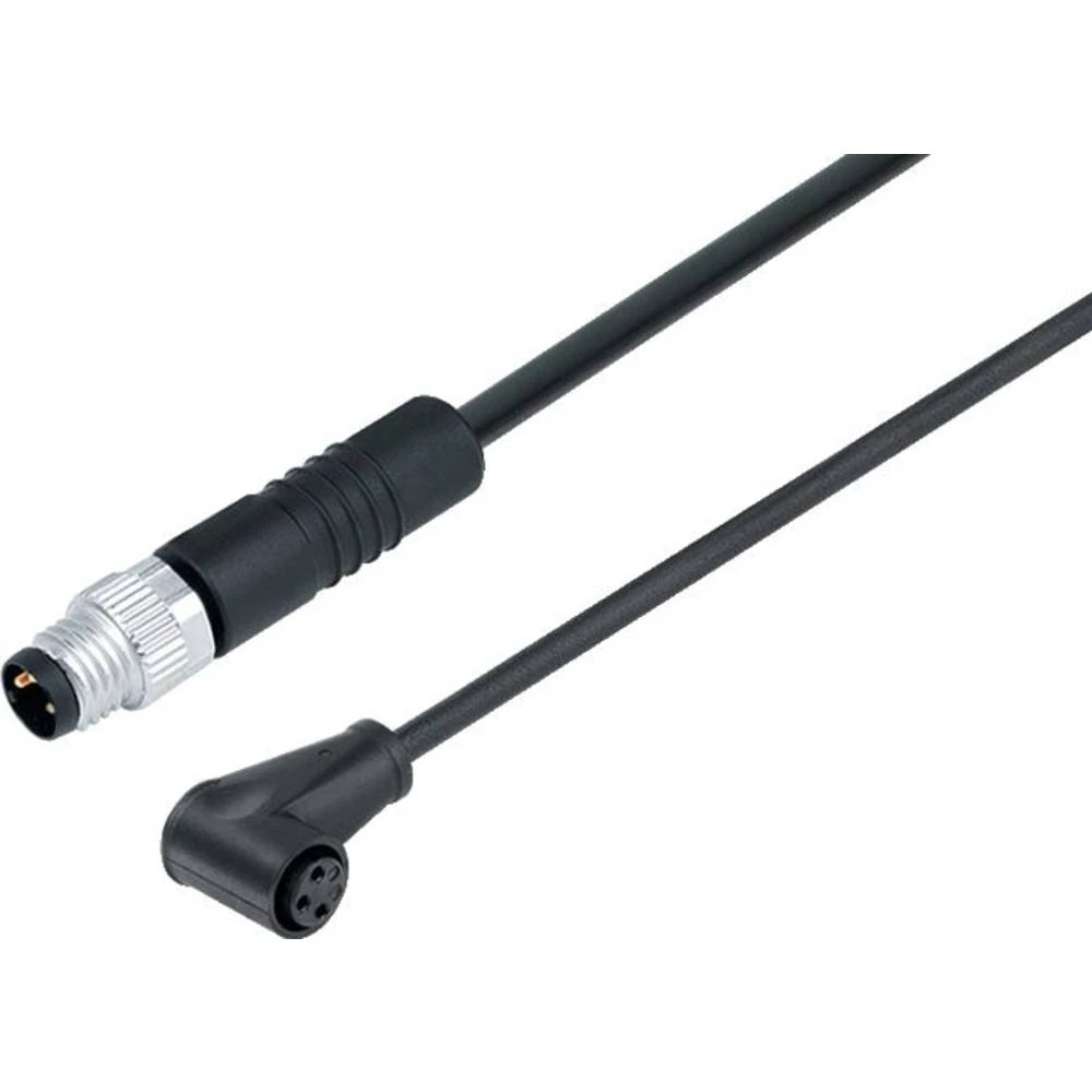 binder 79 5063 10 04-20 utični konektor za senzor/aktivator, konfekcionirani ravni muški konektor, ženski konektor, kutn slika