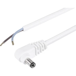 TRU COMPONENTS Niskonaponski priključni kabel Niskonaponski adapter-Kabel bez kraja 5.5 mm 2.5 mm 2 m 100 ST slika