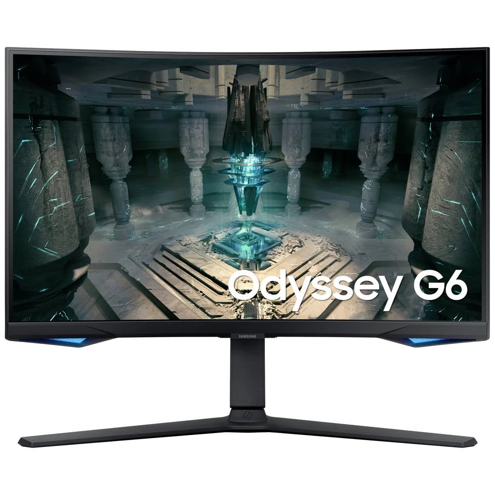 Samsung Odyssey G6 S27BG650EU LCD zaslon 68.6 cm (27 palac) Energetska učinkovitost 2021 F (A - G) 2560 x 1440 piksel QHD 1 ms HDMI™, DisplayPort, slušalice (3.5 mm jack), USB 3.0, RJ45, WLAN, Blue... slika