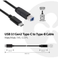 club3D USB 2.0 Priključni kabel [1x USB 3.1 muški konektor AC - 1x Muški konektor USB 3.0 tipa B] 1 m slika