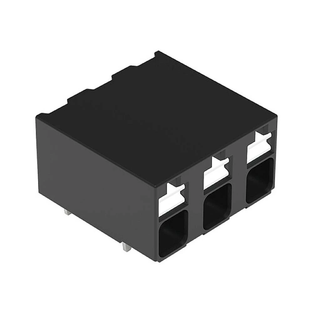 THR PCB terminal, potiskivači, 1,5 mm², korak 5 mm, 3 stup, ugurati CAGE CLAMP®, 1,50 mm², crno WAGO 2086-3203 stezaljka za tiskane ploče 1.50 mm² Broj polova (broj) 3 crna 1 St. slika
