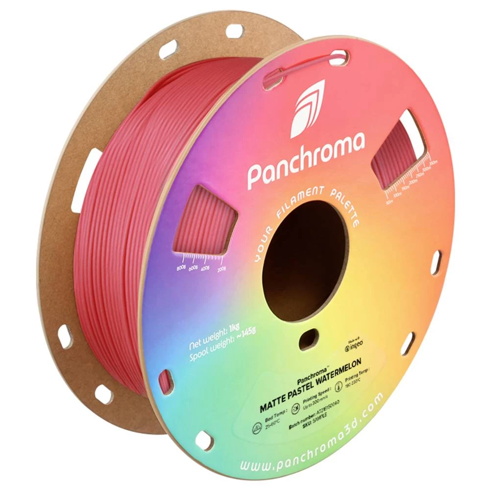 Polymaker CA04035 Panchroma™ Matte 3D pisač filament PLA mat, manji sadržaj plastike 1.75 mm 1000 g pastelna lubenica 1 slika