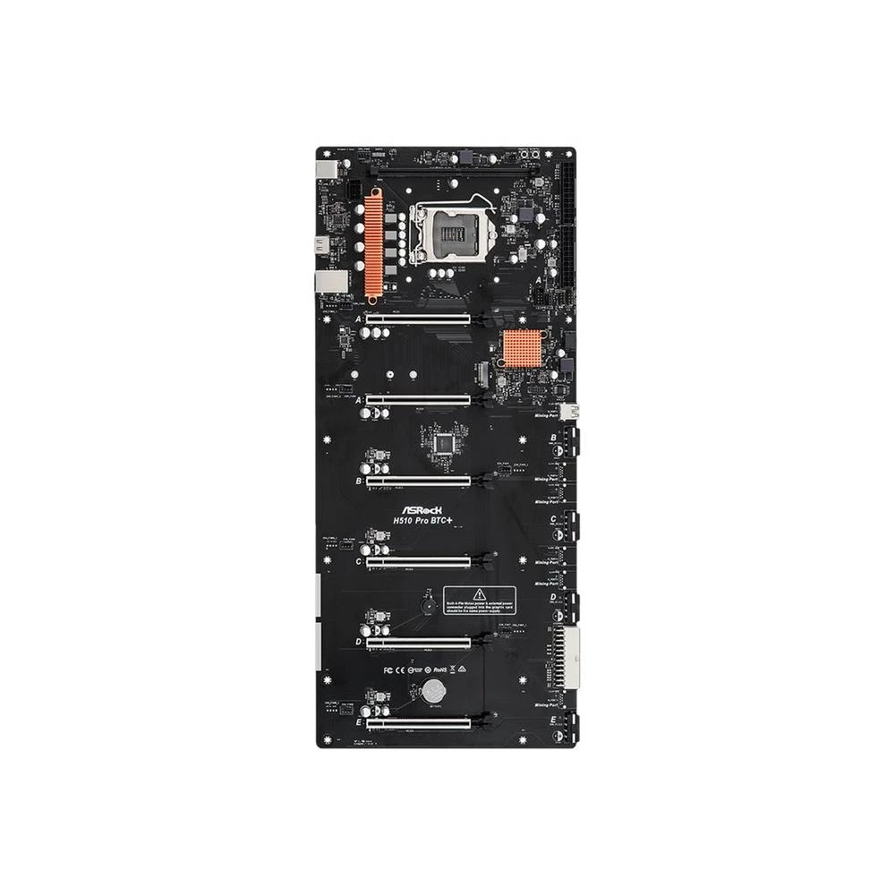 ASRock H510 Pro BTC+ matična ploča Baza Intel® 1200 Faktor oblika (detalji) Plug-in Modul Set čipova matične ploče Intel® H510 slika