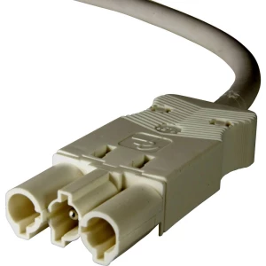 Adels-Contact 16315305 mrežni priključni kabel slobodan kraj - mrežni adapter Ukupan broj polova: 2 + PE bijela 0.50 m 75 St. slika