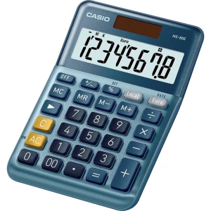 Casio MS-80E stolni kalkulator plava boja Zaslon (broj mjesta): 8 solarno napajanje (D x Š) 101 mm x 149 mm slika