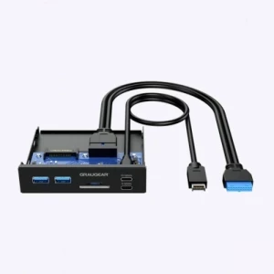 GrauGear Multi prednja ploča s USB HUB-om i čitačem kartica GrauGear G-MP01CR 6 ulaza USB 3.0-hub crna slika