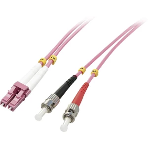 LINDY 46352 staklena vlakna svjetlovodi priključni kabel [1x muški konektor LC - 1x ST-utikač] 50/125 µ Multimode OM4 3.00 m slika