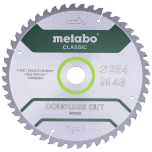 Metabo cordless cut wood - classic 628690000 list kružne pile 254 x 30 mm Broj zubaca (po inču): 48 1 St. slika
