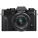 Sistemska kamera Fujifilm X-T30 XC 15-45 mm 26.1 MPix Crna Zaslon osjetljiv na dodir, Elektroničko tražilo, Nagibni zaslon, WiFi