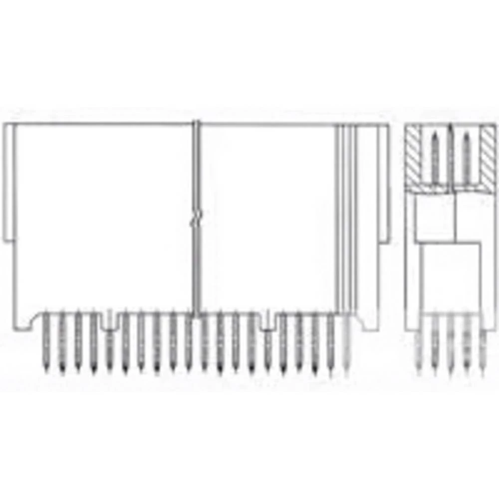 TE Connectivity mezaninski konektor 5536272-6 1 St. Tube slika