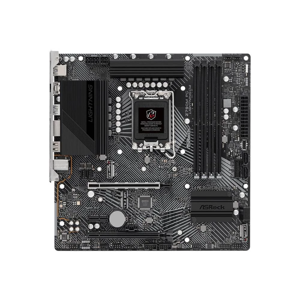 ASRock Z790M PG Lightning/D4 matična ploča Baza Intel® 1700 Faktor oblika (detalji) Micro-ATX Set čipova matične ploče Intel® Z790 slika
