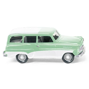 H0 Opel Caravan 1956, menta zelena s bijelim krovom Wiking 085006 h0 Opel Karavan 1956 slika
