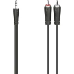 Hama 00200720 utičnica / Cinch audio priključni kabel [1x 3,5 mm banana utikač - 2x muški cinch konektor] 1.5 m crna