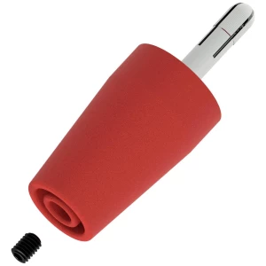Electro PJP 3300-IEC-CD1-R adapterska utičnica ravan Zatik-Ø: 4 mm crvena 1 St. slika