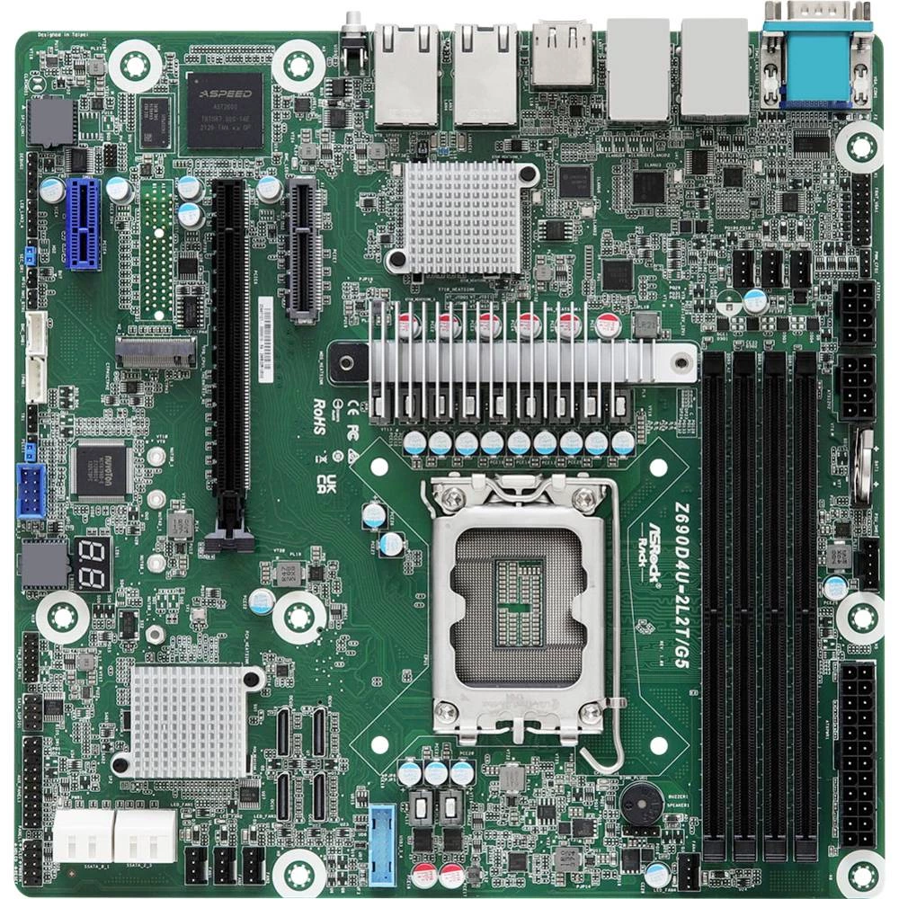 ASRock Z690D4U-2L2T/G5 matična ploča Baza Intel® 1700 Faktor oblika (detalji) Micro-ATX Set čipova matične ploče In slika