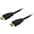 LogiLink HDMI Priključni kabel [1x Muški konektor HDMI - 1x Muški konektor HDMI] 1.5 m Crna slika