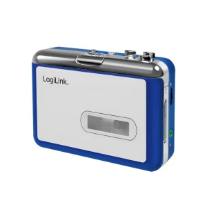 LogiLink UA0393 prijenosni kasetofon   plava boja, srebrna slika