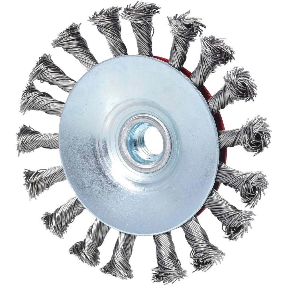 KS Tools 340.0051 Okrugla četka od konusne žice od nehrđajućeg čelika, 0,5 mm, Ø 115 mm slika