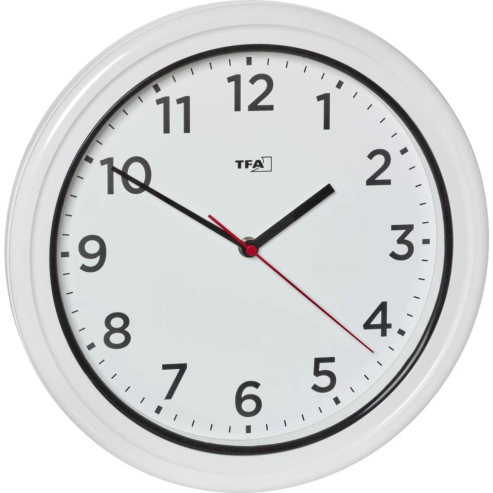 TFA Dostmann 60.3078.02 kvarčni Outdoor sat 330 mm x 52 mm bijela zaštita od prskanja vode slika