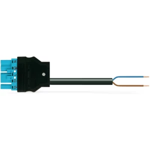 WAGO 771-5001/164-000 mrežni priključni kabel mrežni adapter - slobodan kraj Ukupan broj polova: 5 crna, plava boja 1 m 1 St. slika