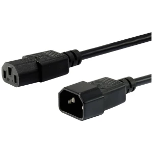 Equip 112101 kabel za napajanje crni 3 m C13 spojnica C14 spojnica Equip struja priključni kabel 3 m crna slika