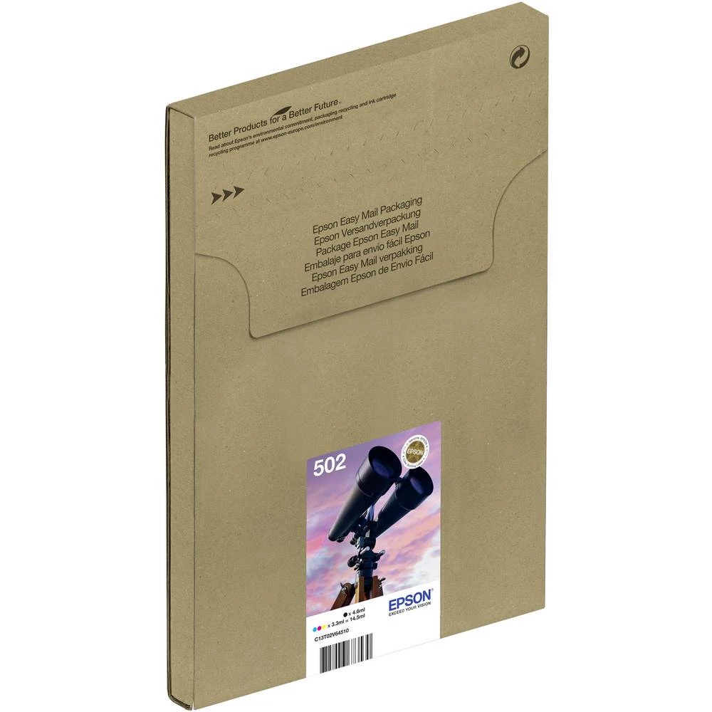 Epson kombinirano pakiranje tinte T02V64, 502 Easy Mail Packaging original kombinirano pakiranje crn, cijan, purpurno crven, žut C13T02V64510