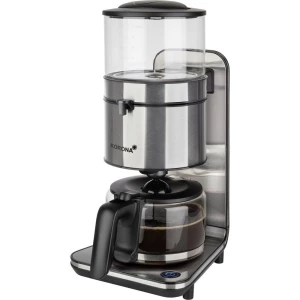 Korona aparat za kavu crna, plemeniti čelik Kapacitet čaše=10 funkcija održavanje toplote, stakleni vrč slika