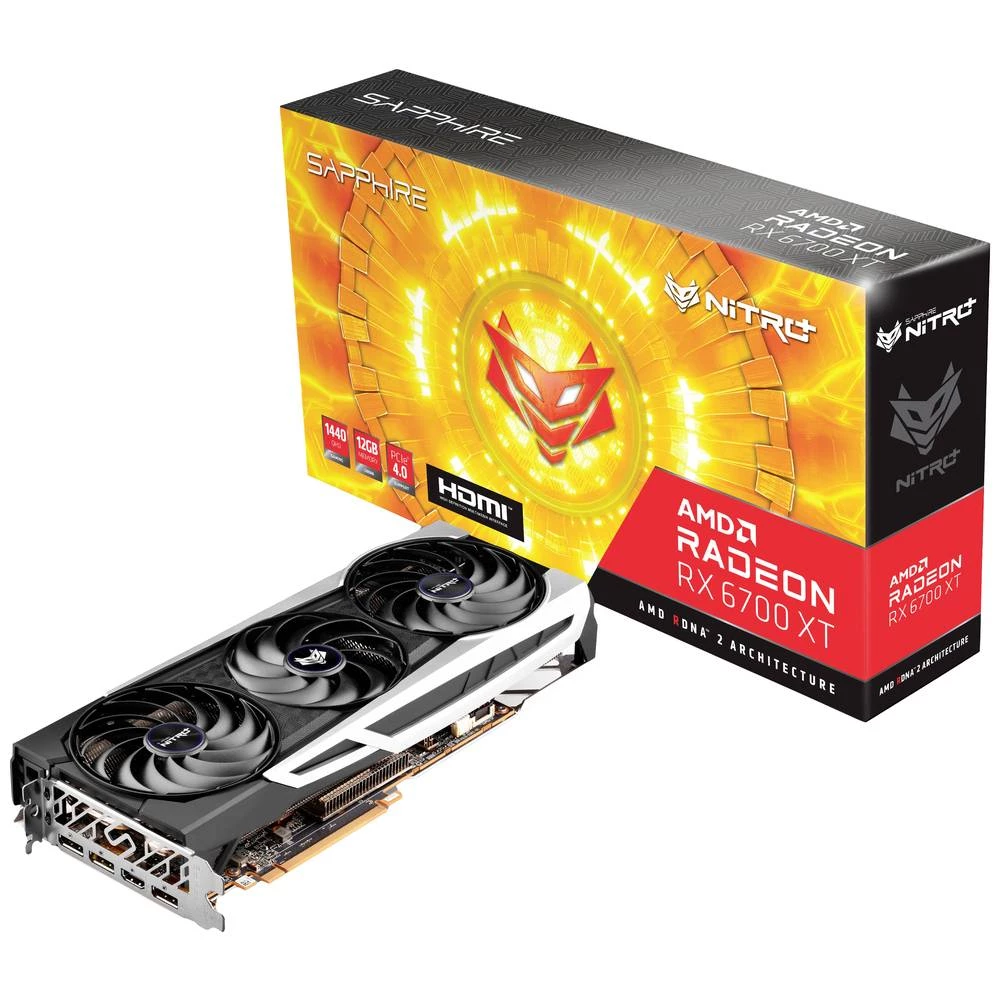 Sapphire grafička kartica AMD Radeon RX 6700 XT Nitro+ 12 GB GDDR6-SDRAM PCIe  HDMI™, DisplayPort slika