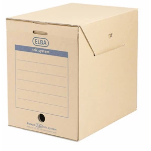Elba 1554257 Archivbox Maxi tric system DIN A4 Prirodno-smeđa slika