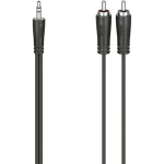 Hama 00205110 utičnica / Cinch audio priključni kabel [2x muški cinch konektor - 1x 3,5 mm banana utikač] 1.5 m crna