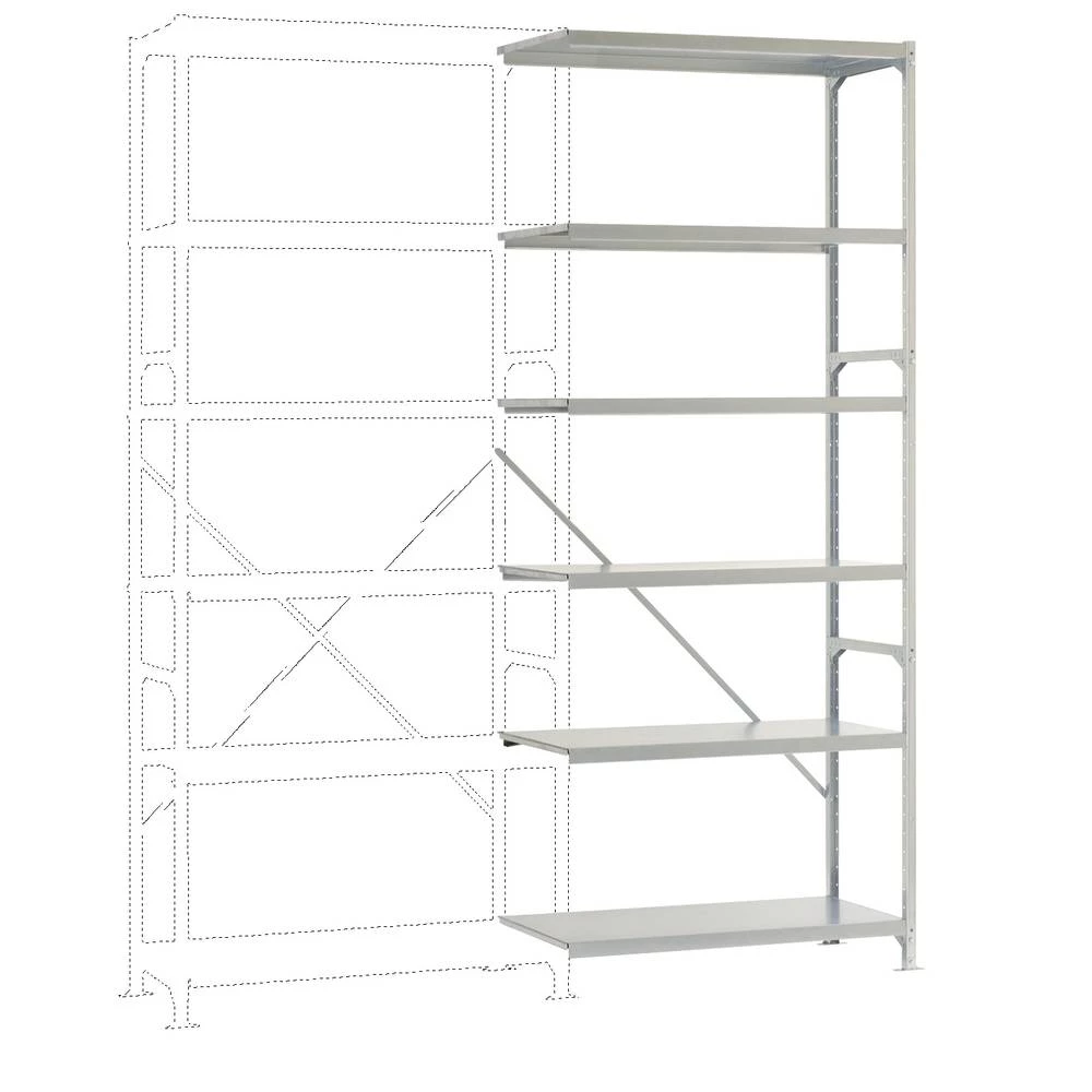 Manuflex RM2359 dodatni modul regalne police 200 kg (Š x V x D) 970 x 2500 x 300 mm čelik pocinčani pocinčana metalni po slika