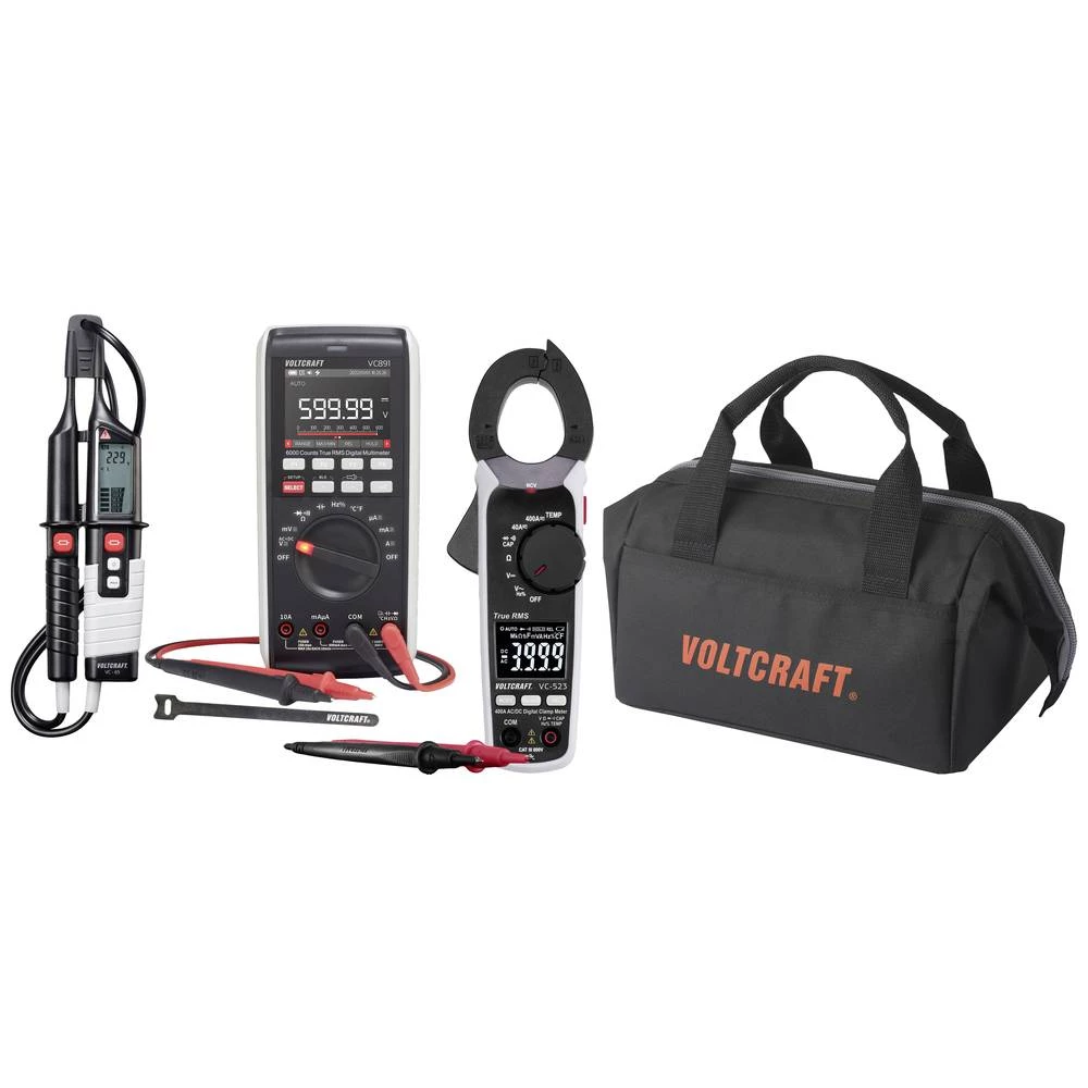 VOLTCRAFT VC-12884330+VC-8466760-Set set mjernih instrumenata za industriju digitalni za pohranu podataka CAT III 1000 slika